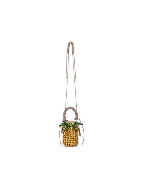 mini pineapple bucket bag