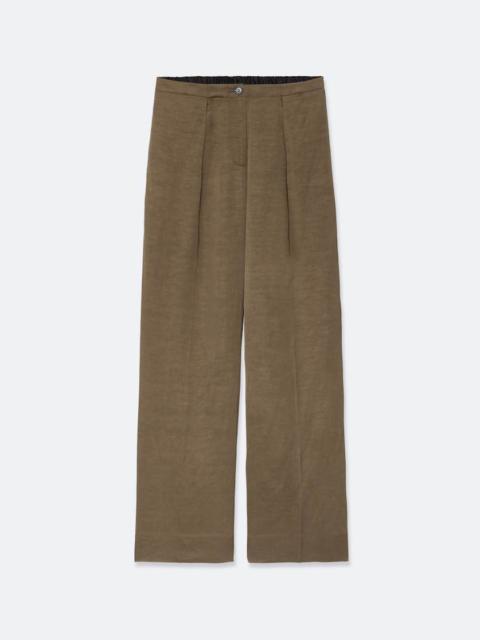 ALLSAINTS LEONIE MID-RISE SATIN WIDE-LEG PANTS