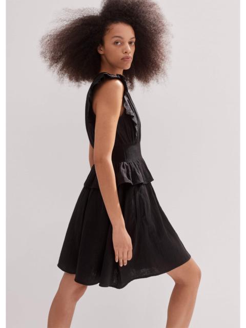 ME+EM Cheesecloth Fit And Flare Short Dress