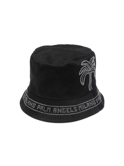 Palm Angels PA Milano rhinestoned bucket hat