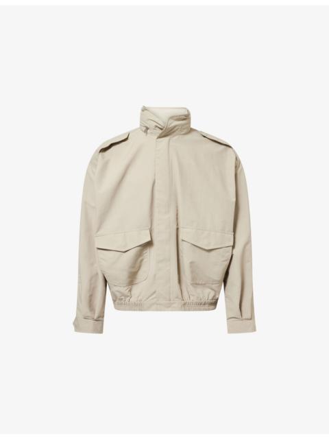 SIMKHAI Shane Funnel-Neck Tech Woven Jacket