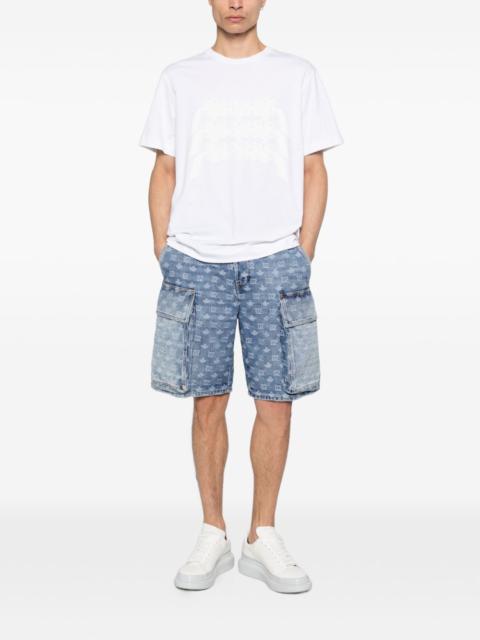 DSQUARED2 monogram-pattern denim shorts