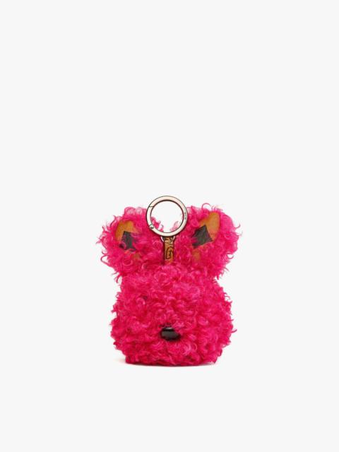 MCM Park Rabbit Charm in Faux Fur