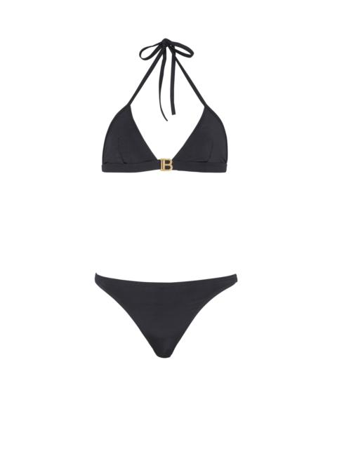 Balmain B triangle bikini