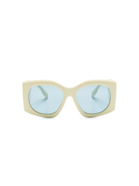 Burberry oversized geometric-frame sunglasses