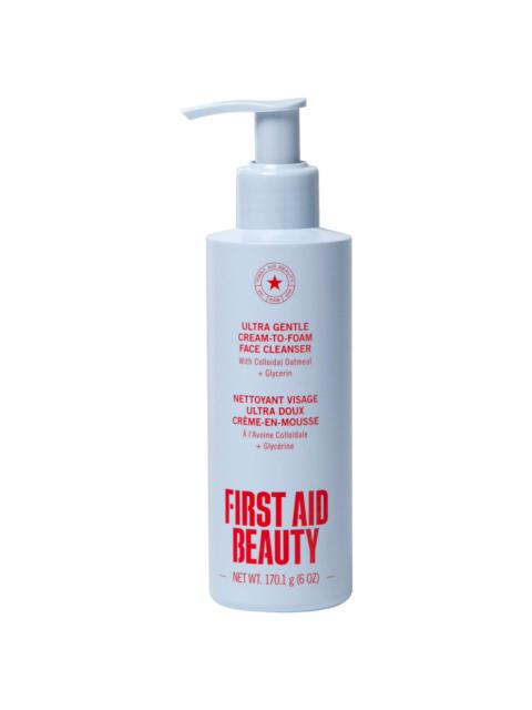 First Aid Beauty Ultra Gentle Pure Skin Cream-to-Foam Face Cleanser with Colloidal Oatmeal + Glycerin