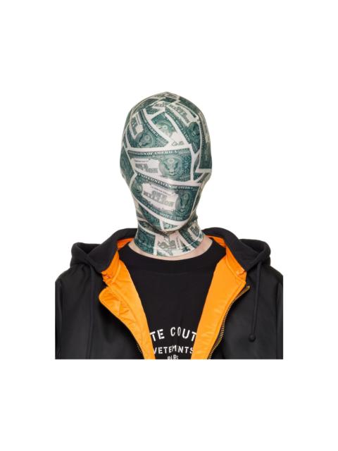 VETEMENTS Off-White & Green Printed Face Mask