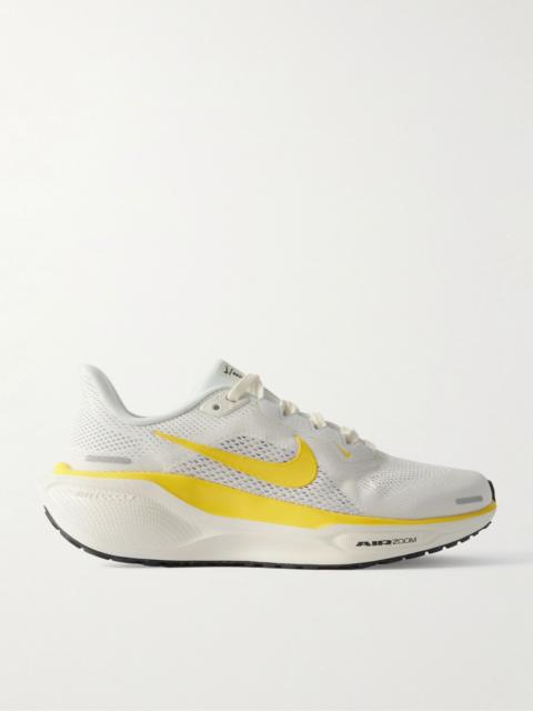 Pegasus 41 rubber-trimmed mesh sneakers Pastel yellow