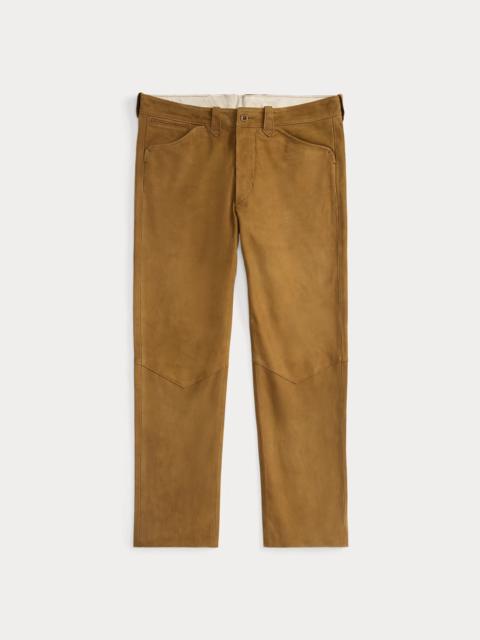 RRL by Ralph Lauren Slim Fit Suede Western Pant
