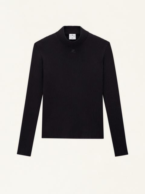 courrèges HIGH COLLAR JUMPER