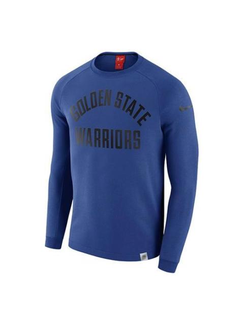 Nike Nike MENS NBA Golden State Warriors Basketball Crew-neck Blue 860714-495