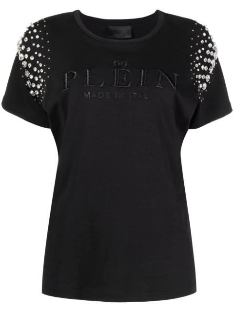 PHILIPP PLEIN Crystal Iconic cotton T-shirt