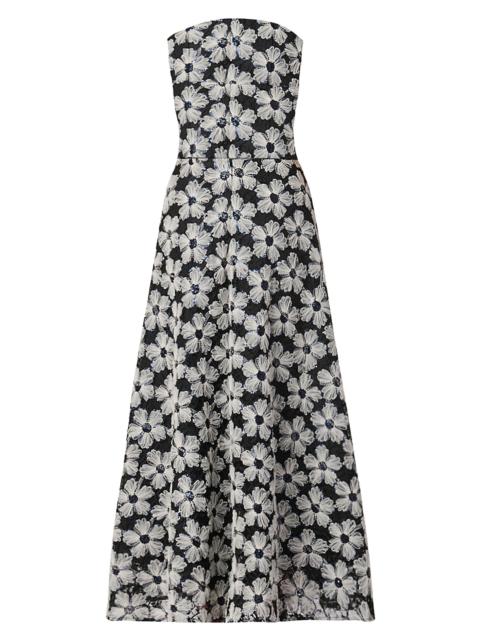 Shoshanna Women's Miller Floral A-Line Dress - Jet Ivory