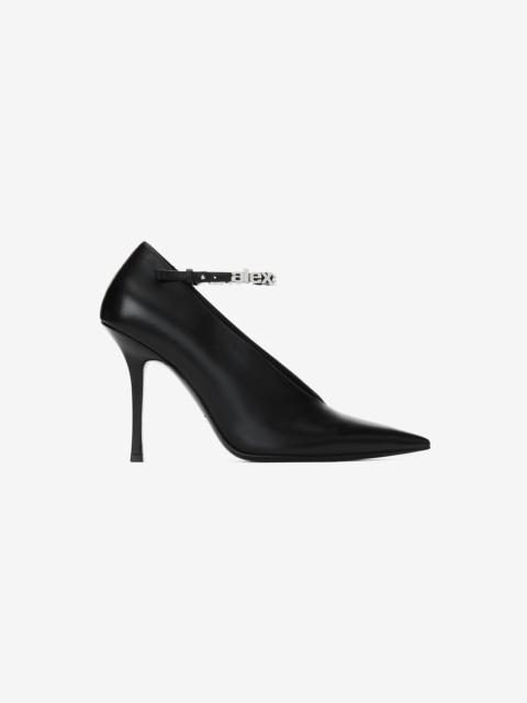 Alexander Wang delphine ankle strap pump in leather