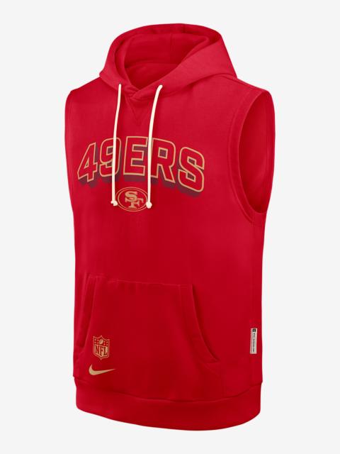 Nike San Francisco 49ers Sideline Men's Nike Dri-FIT NFL Sleeveless Pullover Hoodie