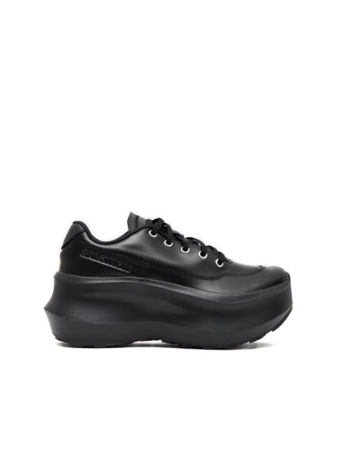 Comme Des Garçons Salomon leather platform sneakers