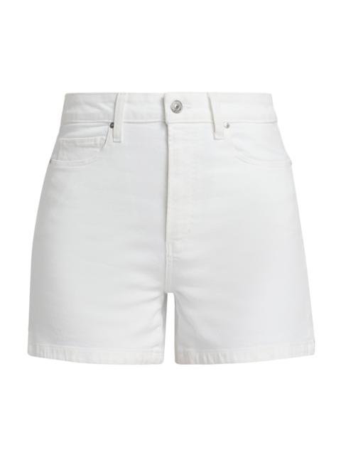 PAIGE Women's Dani Stretch Cotton Twill Shorts - Crisp White