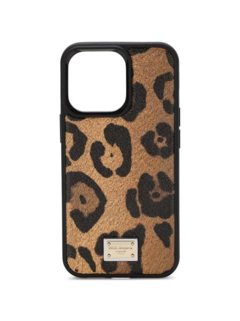 Dolce & Gabbana leopard-print iPhone 13 case