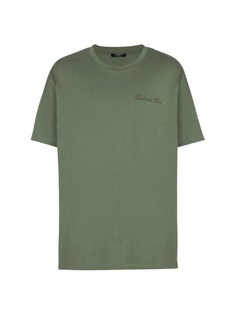 Balmain logo-embroidered t-shirt