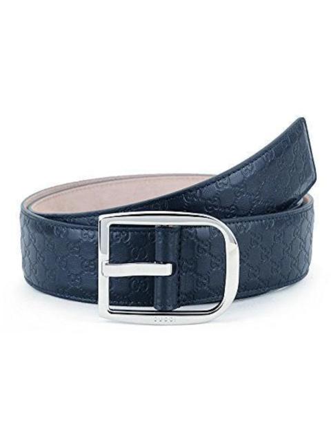 GUCCI Gucci Belt MicroGuccissima 1.5 Width Navy