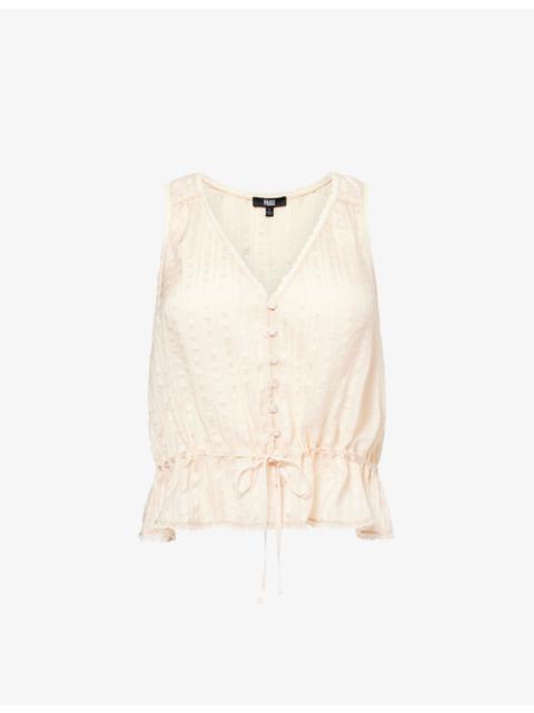 PAIGE Maiden Sleeveless Silk Top