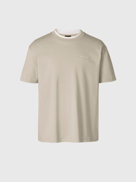 MACKAGE TEE-MNV Double Crewneck Collar T-Shirt