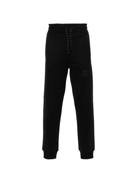 logo-appliquÃ© cotton track pants