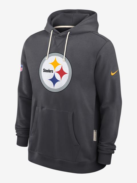 Nike Pittsburgh Steelers Initial Home Sideline Men's Nike Dri-FIT NFL Pullover Hoodie