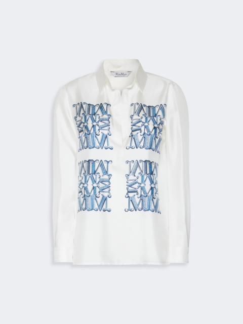 Max Mara FILTRO Silk print shirt - OCEAN