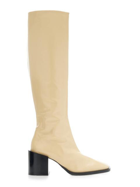 Abrasivato Leather Knee Boots neutral