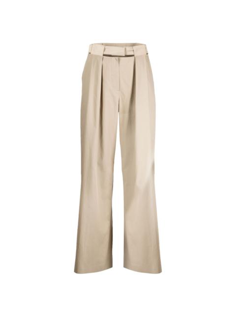 SYSTEM cut-out pleated palazzo pants