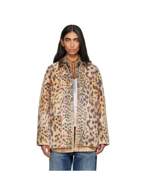 R13 Orange Relaxed Chore Jacket