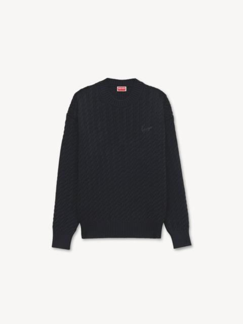 KENZO 'KENZO Signature' embroidered knit jumper