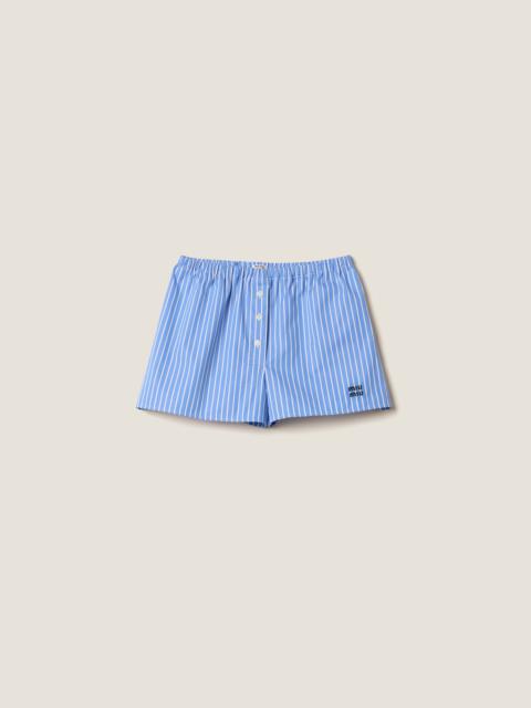 Miu Miu Striped cotton boxer shorts