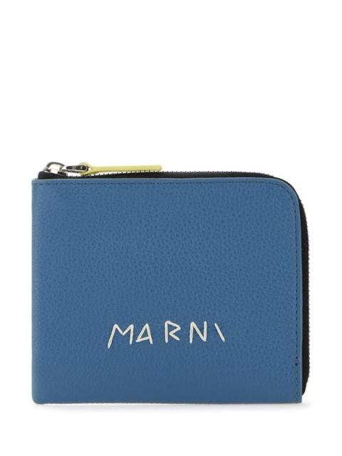 Marni Slate blue leather wallet