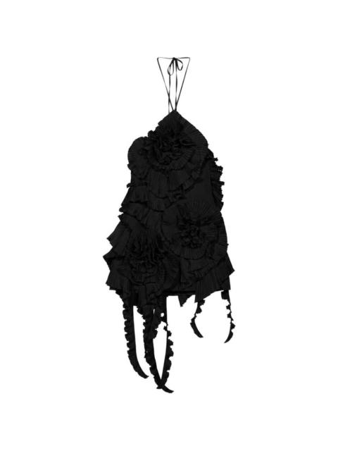 Blumarine short taffeta dress
