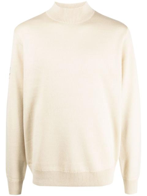 Fred Perry mock-neck wool-blend jumper