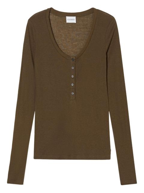 CLOSED Henley long-sleeve top