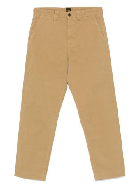 BOSS straight-leg chino trousers