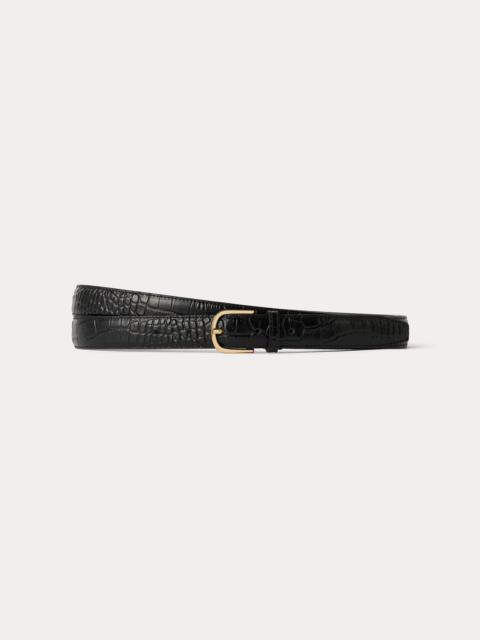 Totême Wrap belt black croco