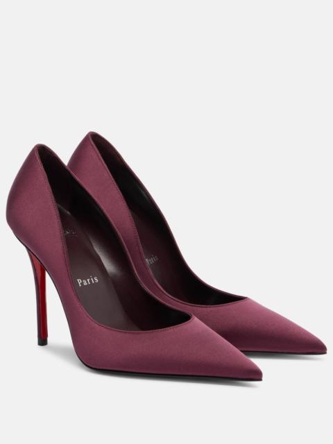 Christian Louboutin Miss Z 100 crêpe satin pumps
