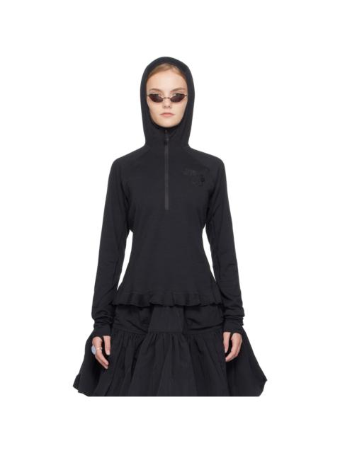 CECILIE BAHNSEN Black The North Face Edition Dotknit Wool Baselayer Hoodie