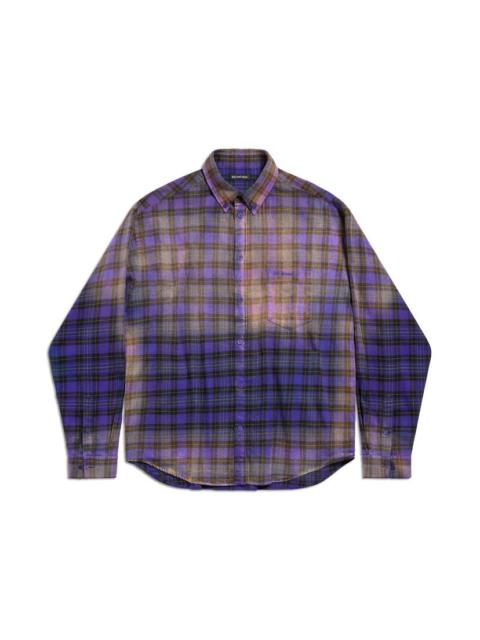 Men's Balenciaga Shirt Large Fit in Purple