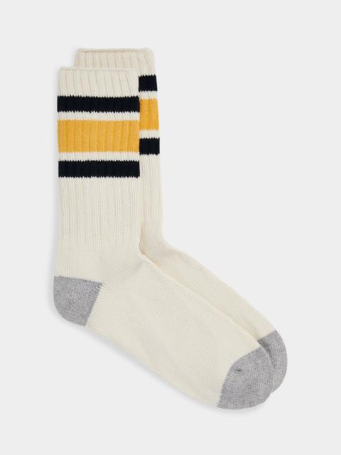 TODD SNYDER Striped Athletic Sock