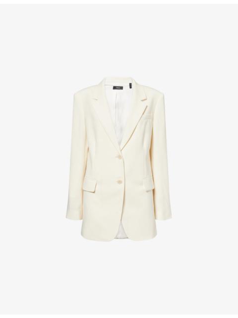 Theory Notch-Lapels Relaxed-Fit Woven Blazer