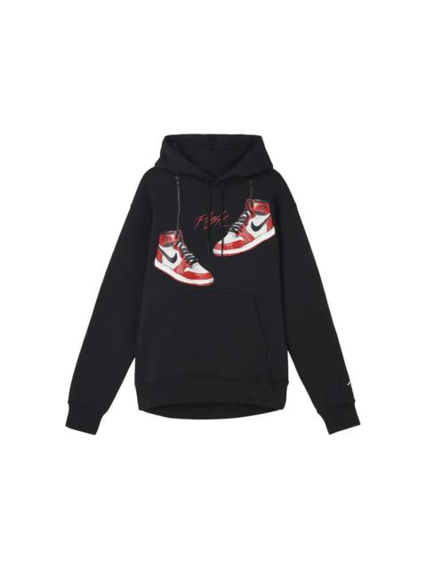 Jordan Nike Air Jordan Essentials Chicago Hoodie Black/Chicago Red