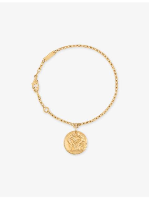 Van Cleef & Arpels Zodiaque Medal Gemini 18ct Yellow-Gold Bracelet
