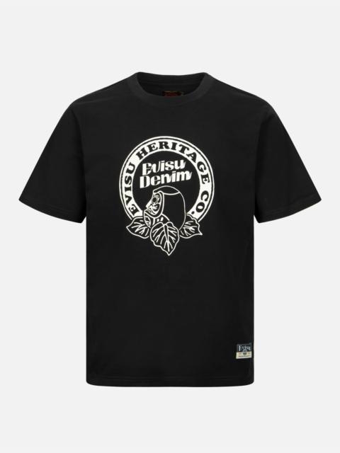 EVISU HANAFUDA DARUMA PRINT REGULAR FIT T-SHIRT