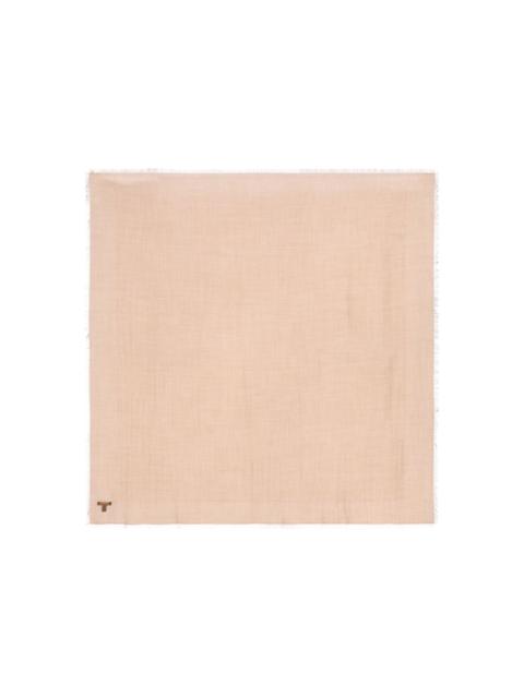 Loro Piana crest fringed shawl