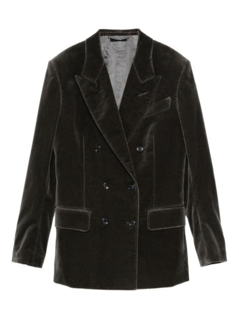TOM FORD double-breasted velvet jacket
